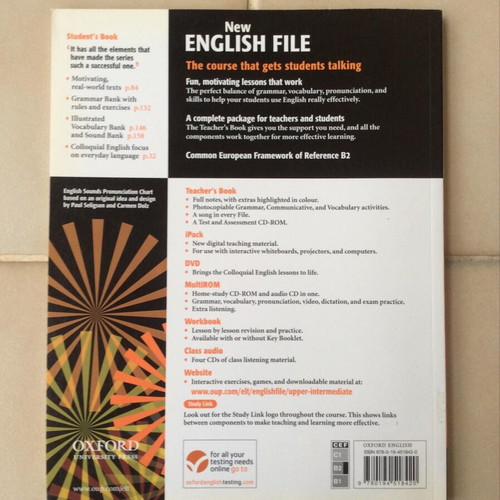 New English File Upper-Intermediate books with CD like new