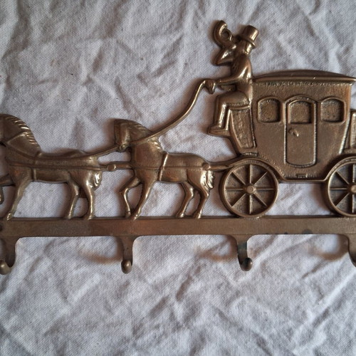 Vintage brass hanger like new, ideal for keys and towels