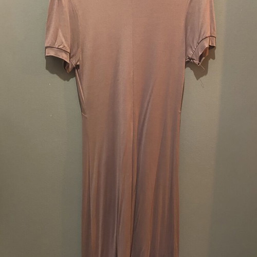 ASOS summer midi dress with V neckline and knot, like new, dusty pink