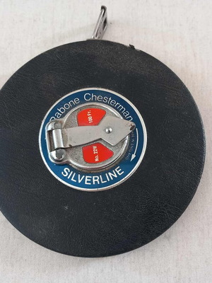 Rabone Chesterman vintage British tape measure 1970 used, functional
