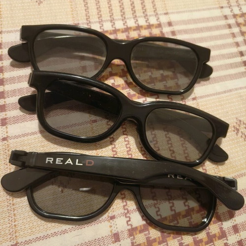 3d glasses used, pack of 3 pairs