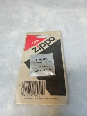 Wick for Zippo lighter 1990s 2000s vintage new