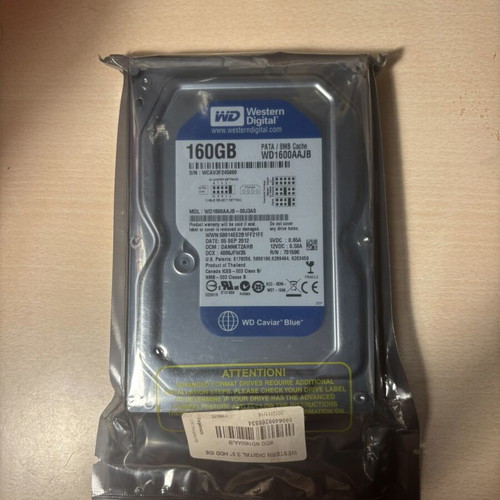 Western Digital Caviar Blue 160GB IDE/PATA WD1600AAJB new old stock