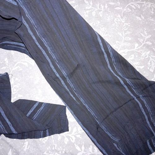 Blue wide-leg pants used, airy, large, Edited