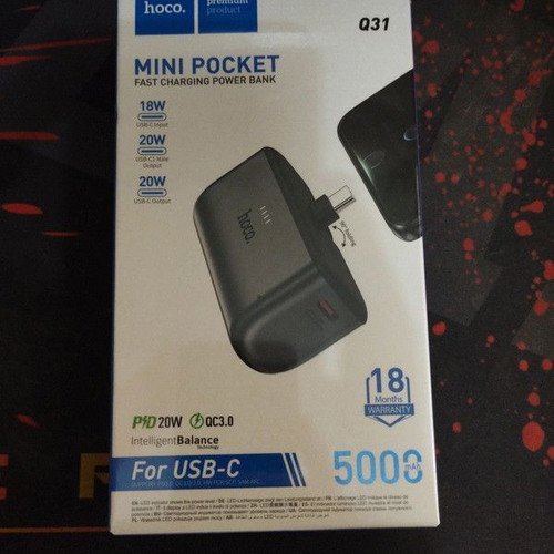 Mini Powerbank 5000mAh with fast TypeC charging new