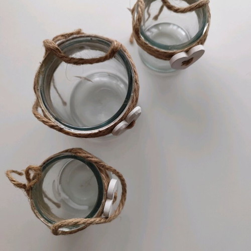 Decorative tealight jars like new, set of 2