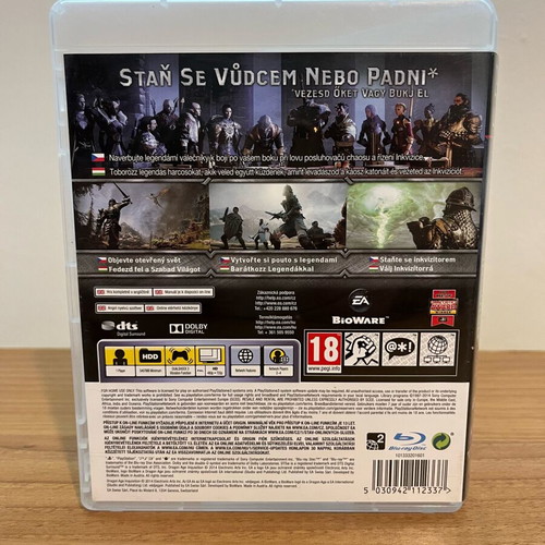 Dragon Age Inquisition PS3 game used, complete with case and booklet