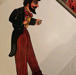 Φιγούρα Καραγκιόζης επαγγελματική πλαστική καινούργια, ύψος 65 εκατοστά