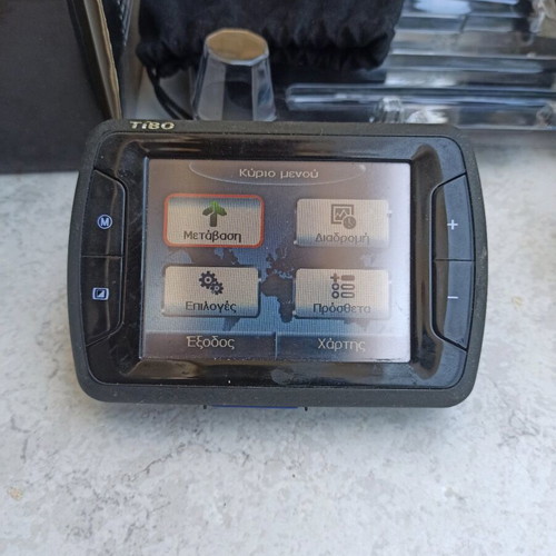 Tibo A1200i GPS navigation system used with memory card
