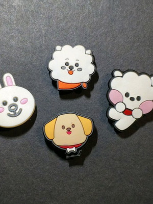 Crocs charms set with cute animals like new, white and multicolor