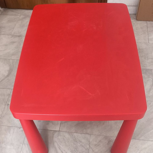 IKEA children's table red used, very good condition