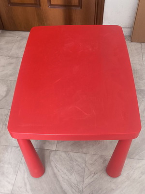 IKEA children's table red used, very good condition
