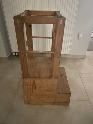 Learning tower used, handmade, solid wood