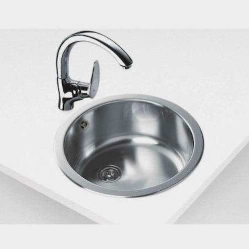 Teka round stainless steel inset sink used