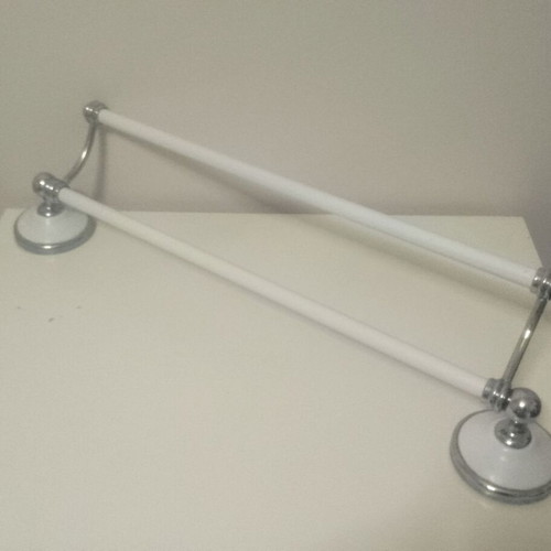 Bathroom Towel Rack double wall-mounted used, 50 cm