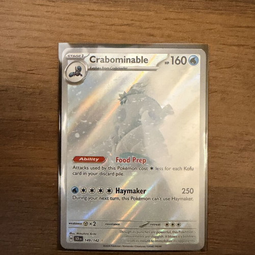 Crabominable SCR 149 Pokemon card new