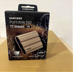 Samsung T7 Shield USB-C Εξωτερικός SSD 2TB 2.5" Μπεζ Σφραγισμένο