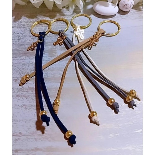 Handmade Martyrika Keychains with Suede Cord in Various Colors