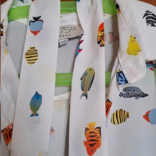 275th Athens shirt dress like new, size S/M, white