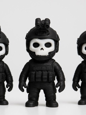 Skull Operators set of three premium handmade miniatures new