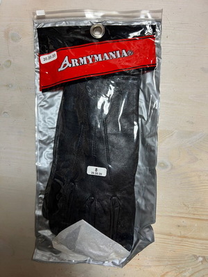 Armymania black military gloves like new, size 8