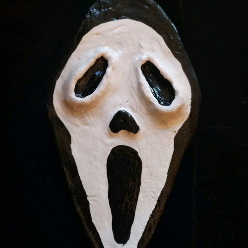Scream decorative handmade clay piece new