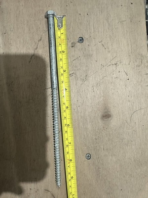 Στριφώνι με εξάγωνη κεφαλή 24 cm καινούργιο