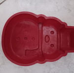 Cake mold used, snowman shape