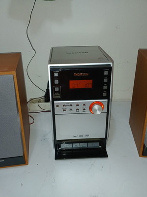 Tomson Mini Stereo System like new with radio, cassette, CD, and USB recorder