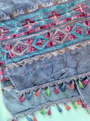 pareo with embroidery