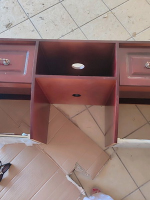 Σύνθεση έπιπλο μπάνιου κρεμαστό με 2 συρτάρια και νιπτήρα καινούριο