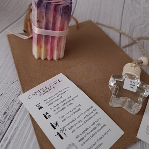 Inspired Chanel No 5 Gift Set with Candle, Body Scrub & Car Diffuser