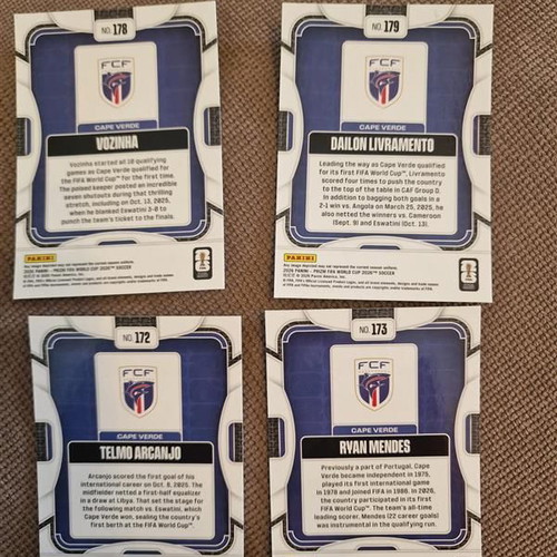 World Cup 2026 Panini Cape Verde card lot of 4 new