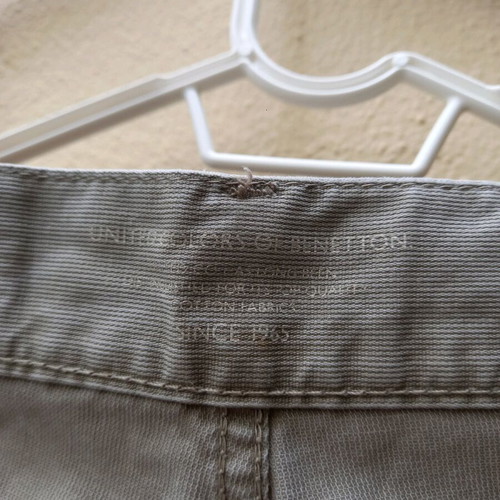Benetton men's pants used, gray, slim fit