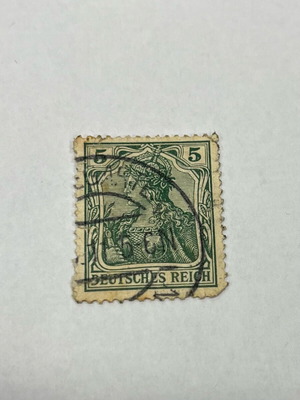 Very rare collectible German Reich Germania stamp 1902 like new