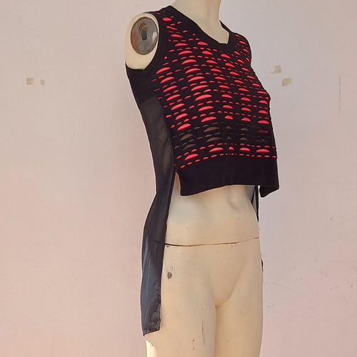 Asymmetric blouse Waagon Paris used, size XS