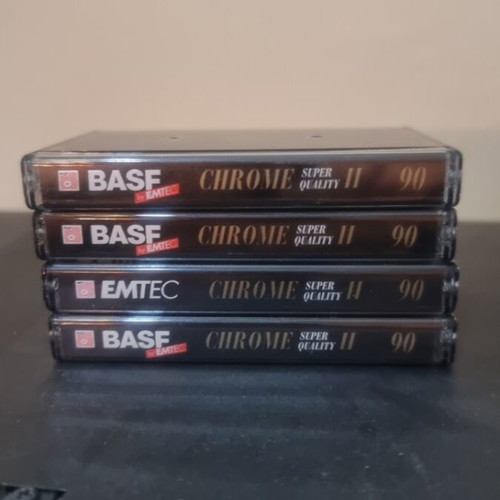 Basf chrome audio cassettes used in good condition