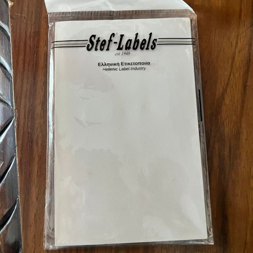 Stef Labels Round Transparent Stickers Ø19mm 20 Sheets new