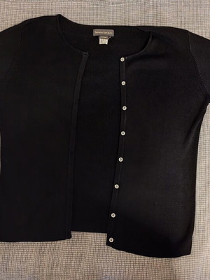 Banana Republic silk cardigan black size S like new