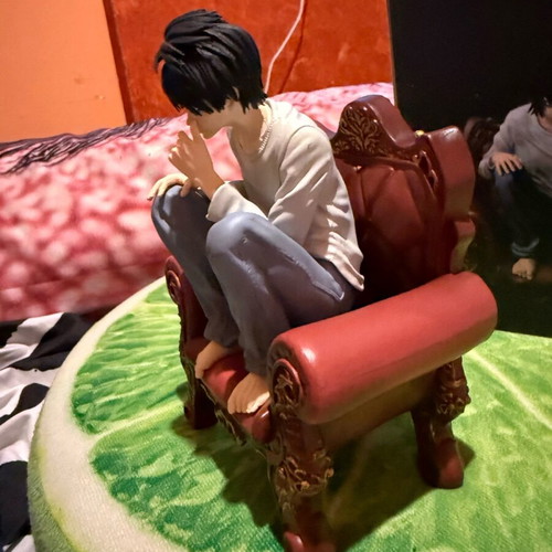 Anime Figure L (Death Note) on chair new