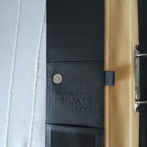 Leather A4 Organizer Marfin Private Bank Bensons new