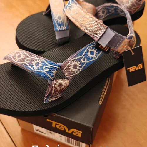 Teva Original Universal Sunscape Waterless Papaya women's sandals new size 39