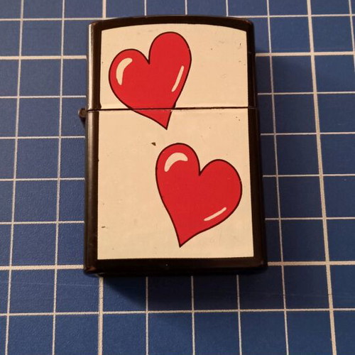 Lighter with hearts like new