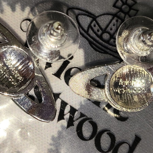Vivienne Westwood Vintage Y2K Silver Saturn Earrings