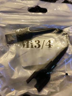 Xiaomi USB καλώδιο φόρτισης για Mi Band 3/Mi Smart Band 4 μαύρο καινούργιο