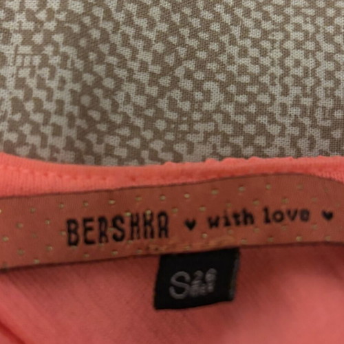 Bershka coral dress used, size S