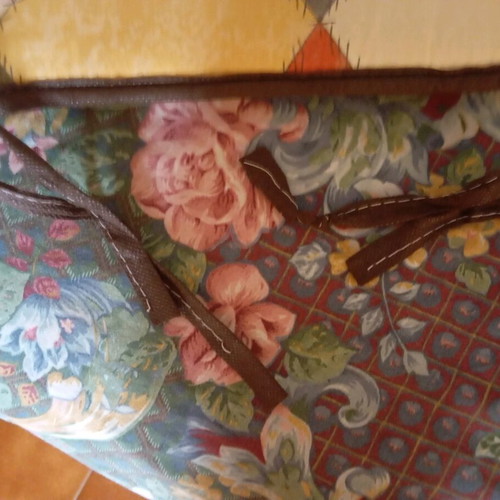 Veranda pillows new, two identical with ties