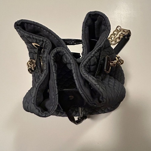 Handmade Pouch Backpack from capitone fabric, new