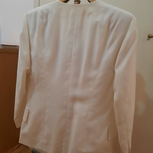 Women's white linen spring jacket XL used