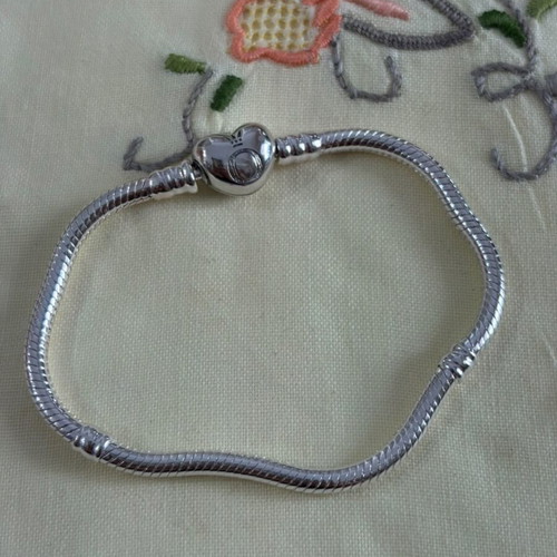 Pandora snake chain bracelet, 18 cm, silver